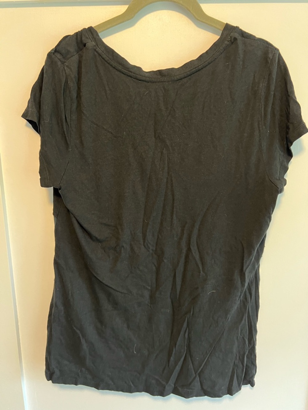 Merona Black Short-Sleeve Layered Ruffle Tee - Picture 3 of 3